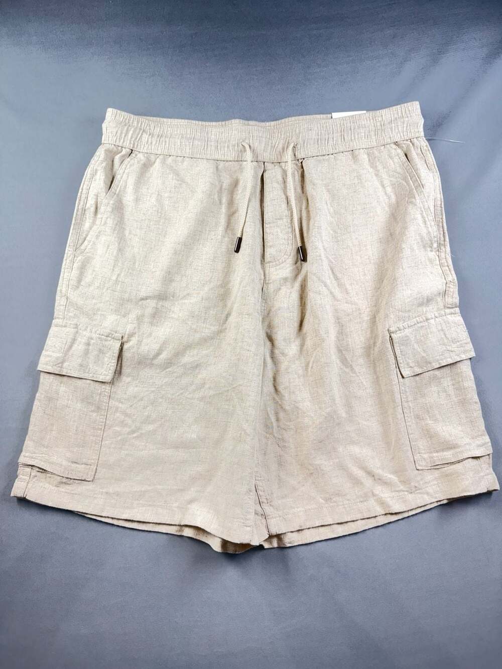Kenneth Cole New York Linen Blend Cargo Shorts XL - Picture 2 of 6